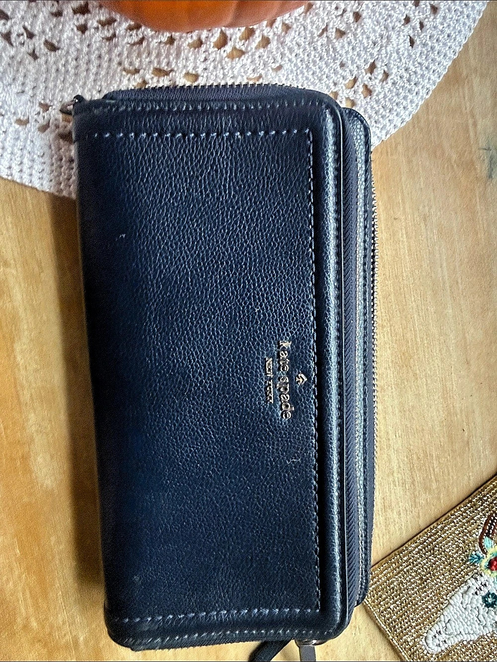 kate spade new york Zip Around Wallet in Blue
